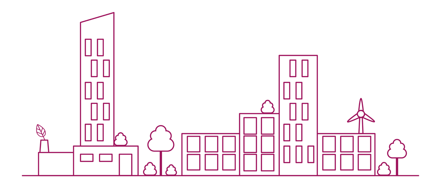 Line drawing representation of a neighbourhood