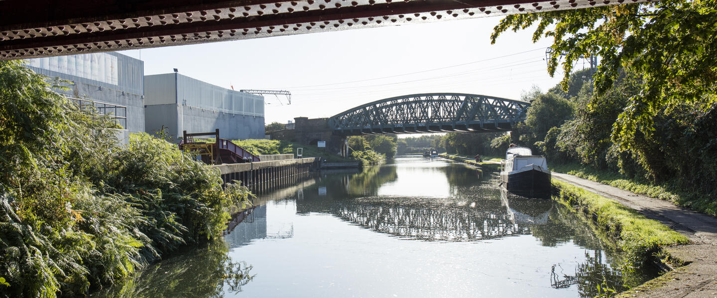 A photo of the Grand Union Canal