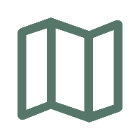 Google icon of a leaflet opened out