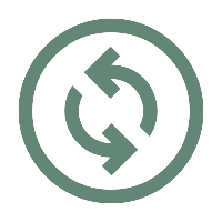 Circle with two arrows in