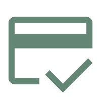 Icon of a credit card